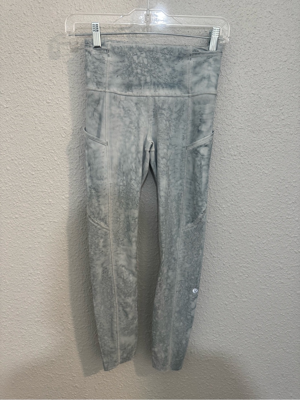 Lululemon Fast and Free High Rise Tight 25" *Ice Dye in Ice Wash Asphalt Grey